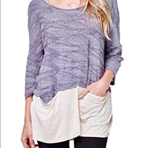 Pleione Textured‎ Tunic with Pockets NWT